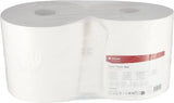 Papierhandtuch, weiße Rolle, 28cm x 370m, 2-lagig, Außen Ø300mm, 2 Rollen