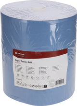 Papierhandtuch, blaue Rolle, 36cm x 370m, 3-lagig, Außen Ø340mm, geprägt, 1 Rolle