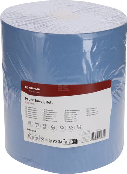 Papierhandtuch, blaue Rolle, 36cm x 370m, 3-lagig, Außen Ø340mm, geprägt, 1 Rolle