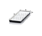 CU 37 001 Innenraumfilterelement