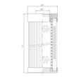 D1100G10BV Hydraulikfilterelement (Druckfilter)