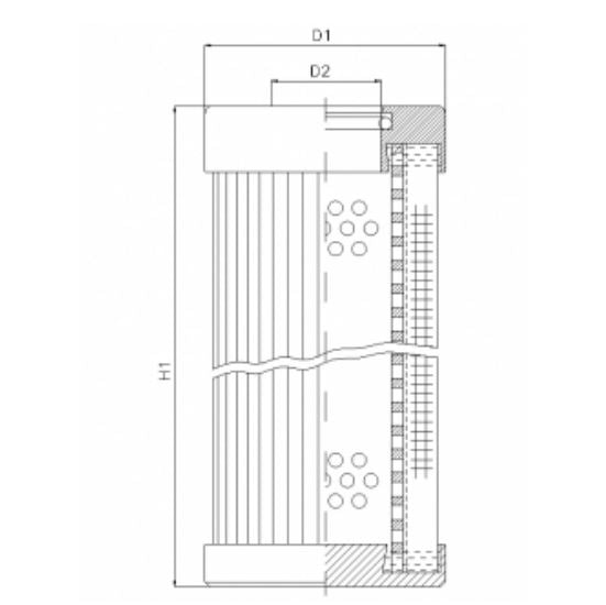 D1101G06BV Hydraulikfilterelement (Druckfilter)