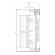 D110G03BV Hydraulikfilterelement (Druckfilter)