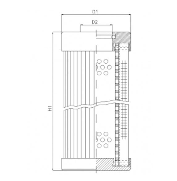 D112T60B Hydraulikfilterelement (Druckfilter)