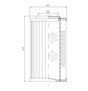 D113G25A Hydraulikfilterelement (Druckfilter)