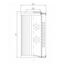 D121T10AV Hydraulikfilterelement (Druckfilter)
