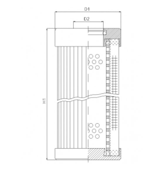 D122T10B Hydraulikfilterelement (Druckfilter)
