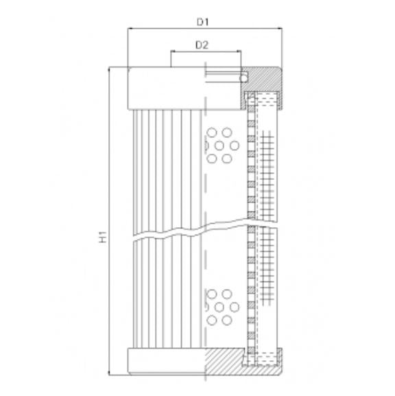 D142T10B Hydraulikfilterelement (Druckfilter)