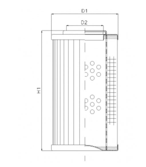 D142T300A Hydraulikfilterelement (Druckfilter)