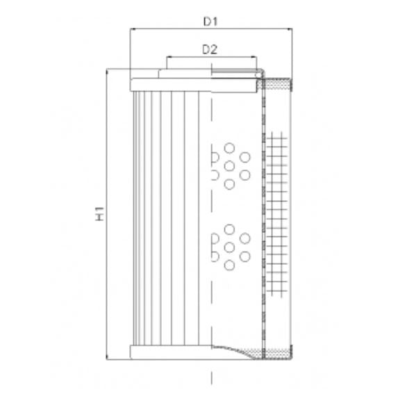 D153T60A Hydraulikfilterelement (Druckfilter)