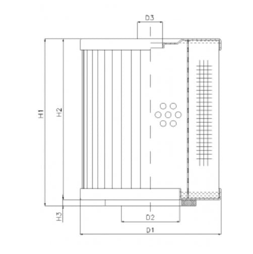 D240T10 Hydraulikfilterelement (Druckfilter)