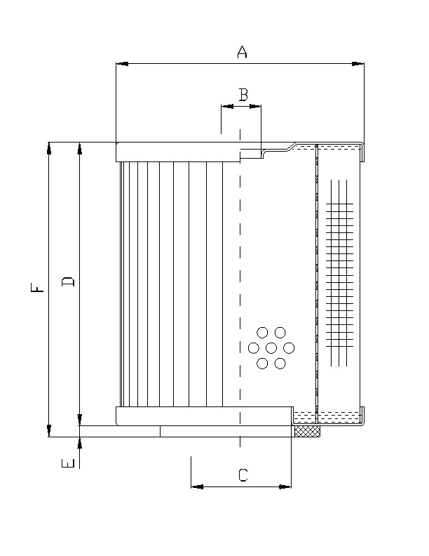 D261C10 Hydraulikfilterelement (Druckfilter)