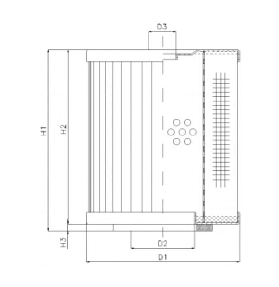 D261G10 Hydraulikfilterelement (Druckfilter)