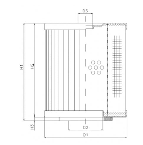 D261T10 Hydraulikfilterelement (Druckfilter)
