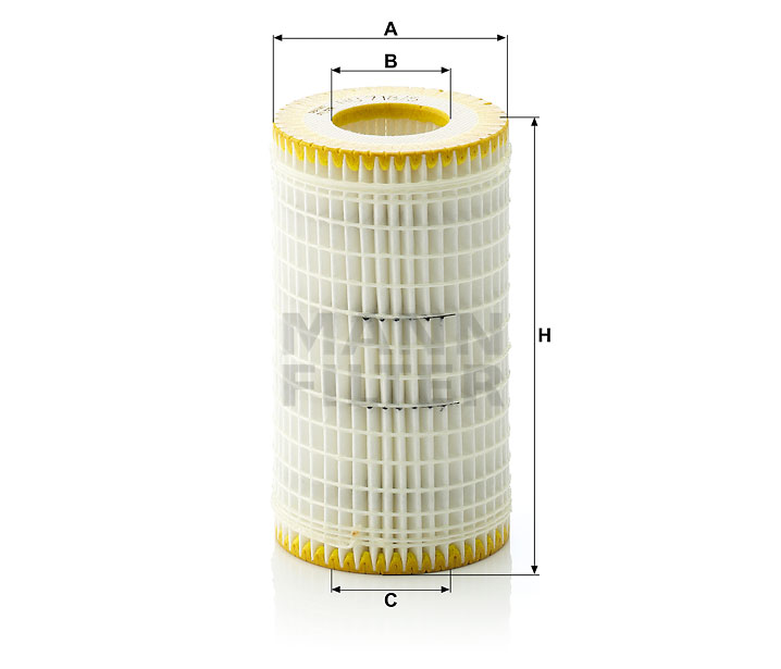HU 718/5 x Ölfilterelement (metallfrei)