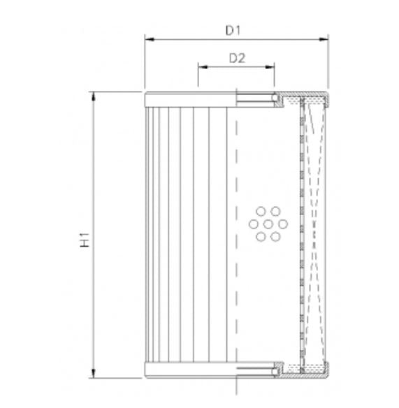 D651G03B Hydraulikfilterelement (Druckfilter)