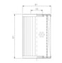 D651G03B Hydraulikfilterelement (Druckfilter)