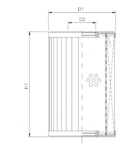 D651G25B Hydraulikfilterelement (Druckfilter)