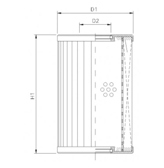 D661G03B Hydraulikfilterelement (Druckfilter)