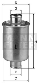 W 76/1 Hydraulik-Leitungsfilter (Inline)
