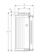 D730G25B Hydraulikfilterelement (Druckfilter)