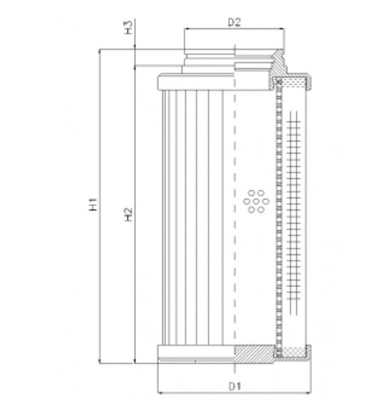 D730G25BV Hydraulikfilterelement (Druckfilter)