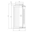 D731G25BV Hydraulikfilterelement (Druckfilter)