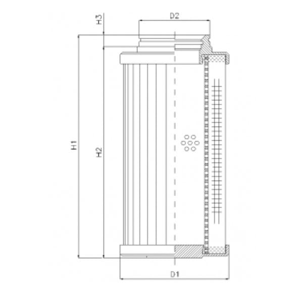 D731G25BV Hydraulikfilterelement (Druckfilter)