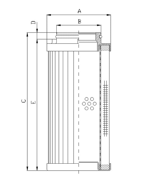 D731T25A Hydraulikfilterelement (Druckfilter)