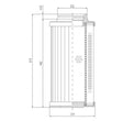 D732G03B Hydraulikfilterelement (Druckfilter)