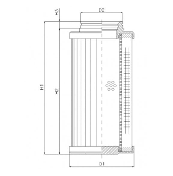 D732G03BV Hydraulikfilterelement (Druckfilter)