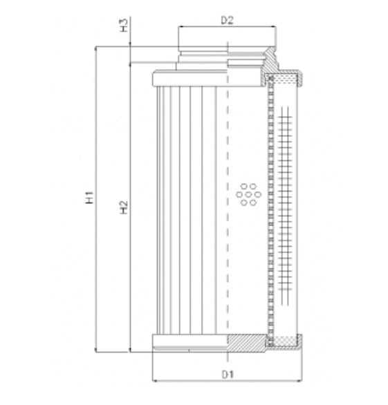 D732G25B Hydraulikfilterelement (Druckfilter)