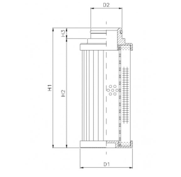 D781G03B Hydraulikfilterelement (Druckfilter)