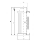 D781G25B Hydraulikfilterelement (Druckfilter)