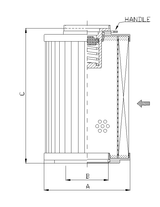 R140T500B Hydraulikfilterelement (Rücklauffilter)