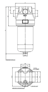 FH420D140000BB6D0S000S0 Leitungsfiltergehäuse (Druckfilter)