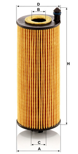 HU 6032 z Ölfilterelement (metallfrei)