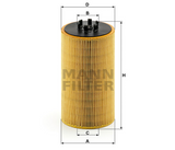 HU 13 125/3 x Ölfilterelement (metallfrei)
