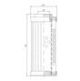 DHD330W100B Hydraulikfilterelement (Druckfilter)