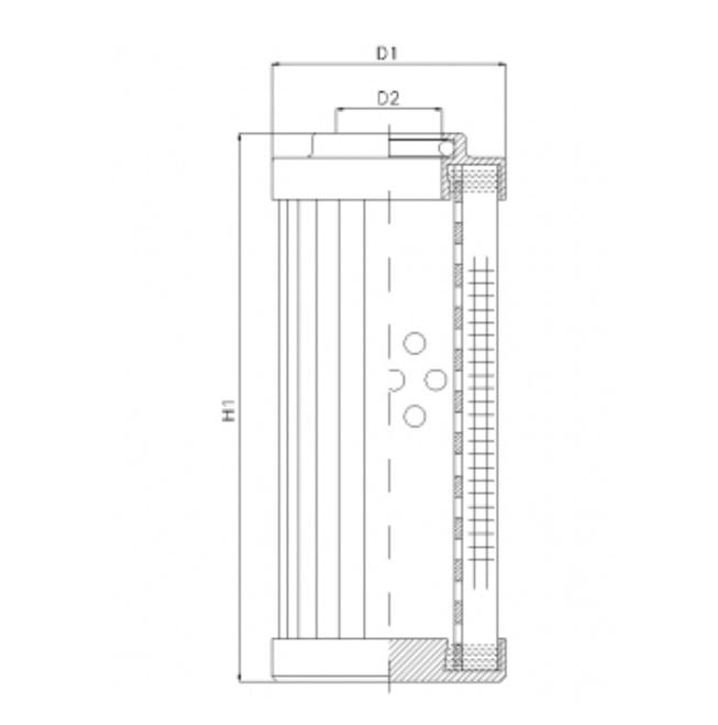 DHD330W80B Hydraulikfilterelement (Druckfilter)