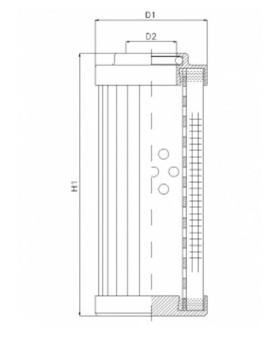 DHD660H03B/ESD Hydraulikfilterelement (Druckfilter)