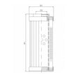 DHD660W50B Hydraulikfilterelement (Druckfilter)