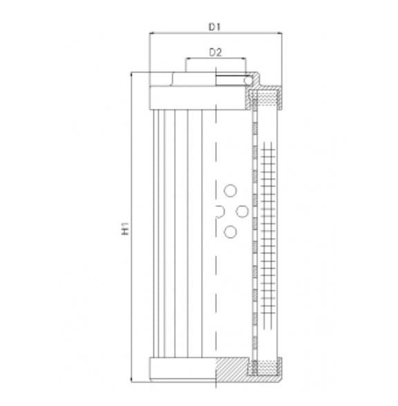 DLD150T10B Hydraulikfilterelement (Druckfilter)