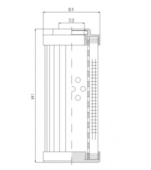 DLD360T10B Hydraulikfilterelement (Druckfilter)