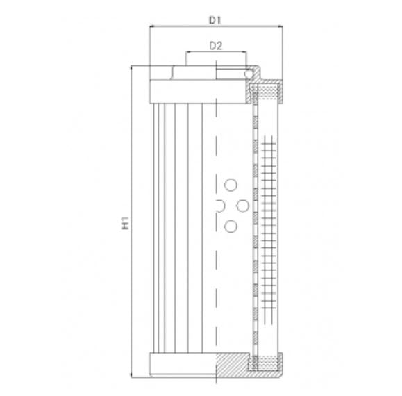 DLD600T10B Hydraulikfilterelement (Druckfilter)