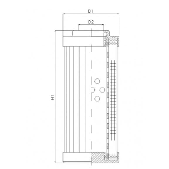 DLD900T10B Hydraulikfilterelement (Druckfilter)