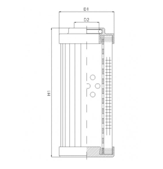 DLD900T80B Hydraulikfilterelement (Druckfilter)