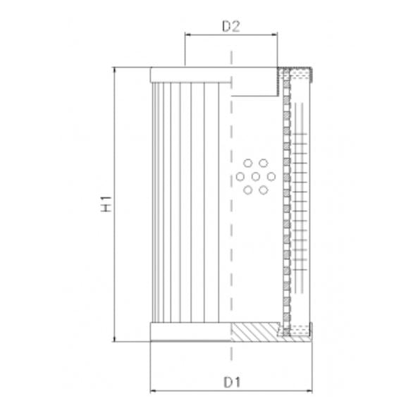 DMD0045W10B Hydraulikfilterelement (Druckfilter)