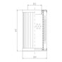 DMD0045W10B Hydraulikfilterelement (Druckfilter)