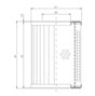 DMD024E03B Hydraulikfilterelement (Druckfilter)